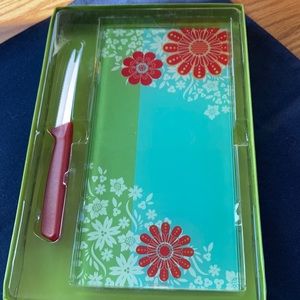 Cheese board and knife set - new in box!